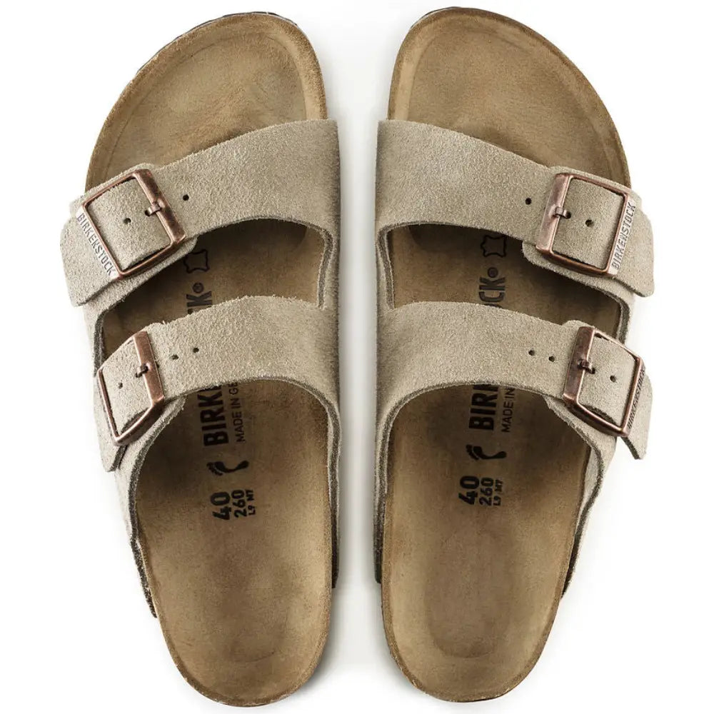 Birkenstock Arizona BS Leather כפכפי בירקנשטוק לאישה חום-בז'