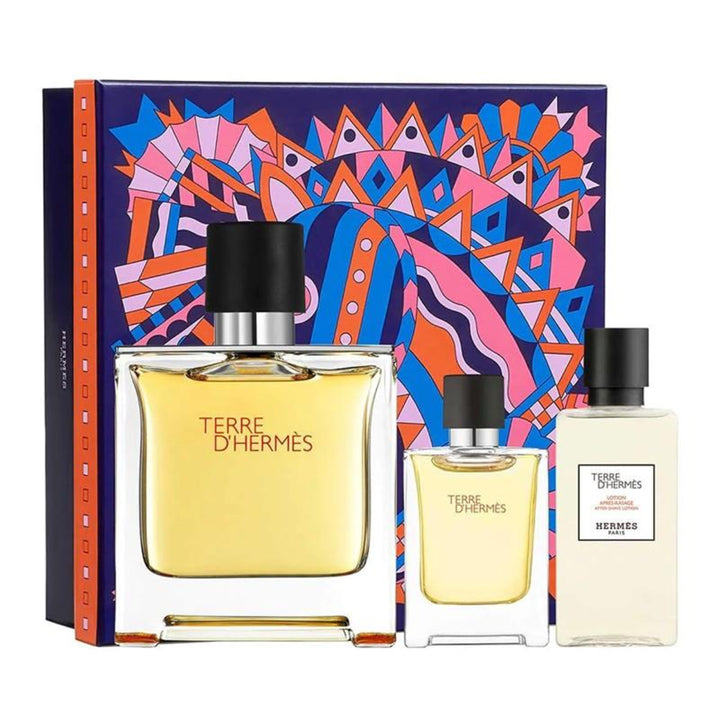 Hermes Terre D'hermes 100ml+12.5ml Eau de Toillet + 40ml After shave Lotion מארז לגבר