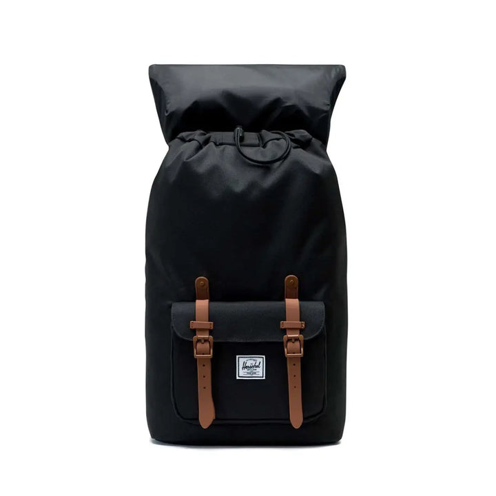 Herschel Little America 15" Black/Saddle Brown תיק גב הרשל 25 ליטר