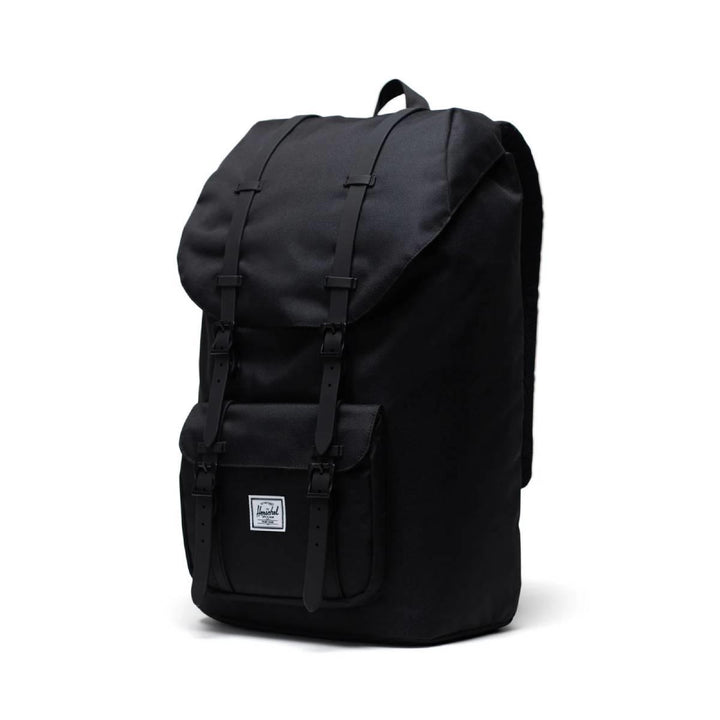 Herschel Little America 15" Black /Black Rubber תיק גב הרשל 25 ליטר