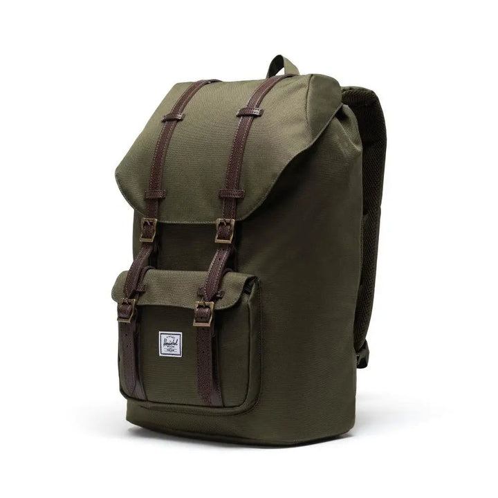 Herschel Little America Ivy Green/Chicory Coffee 15" תיק גב הרשל ליטל אמריקה ירוק כהה