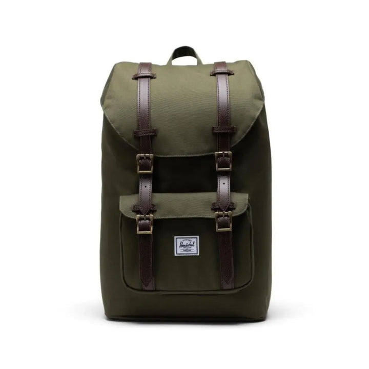 Herschel Little America Mid Vol 13" Ivy Green/Chicory Coffee תיק גב הרשל 17 ליטר