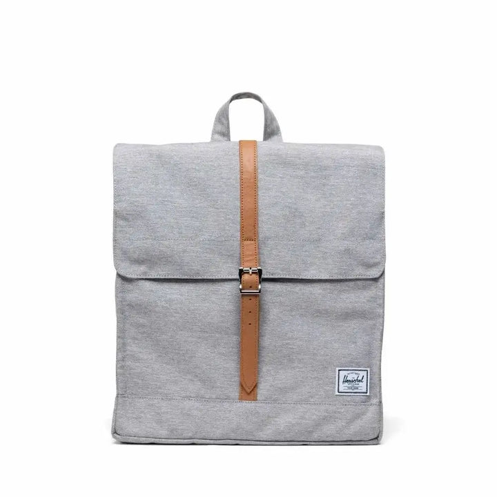 Herschel City Mid-Volume Grey Crosshatch/Natural תיק גב הרשל סיטי אפור בהיר