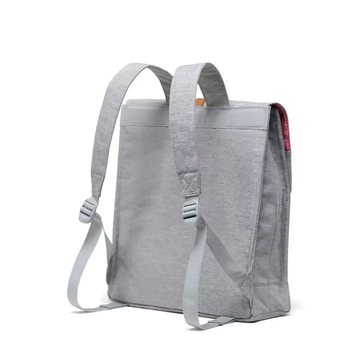 Herschel City Mid-Volume Grey Crosshatch/Natural תיק גב הרשל סיטי אפור בהיר