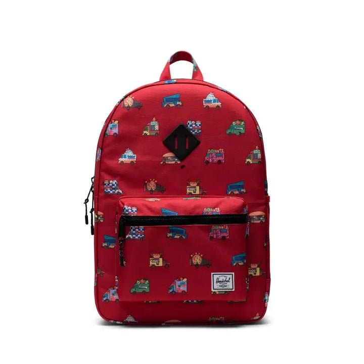 Herschel Heritage Youth XL Food Trucks Mars Red תיק גב לילדים הרשל הריטאג' פוד טארקס