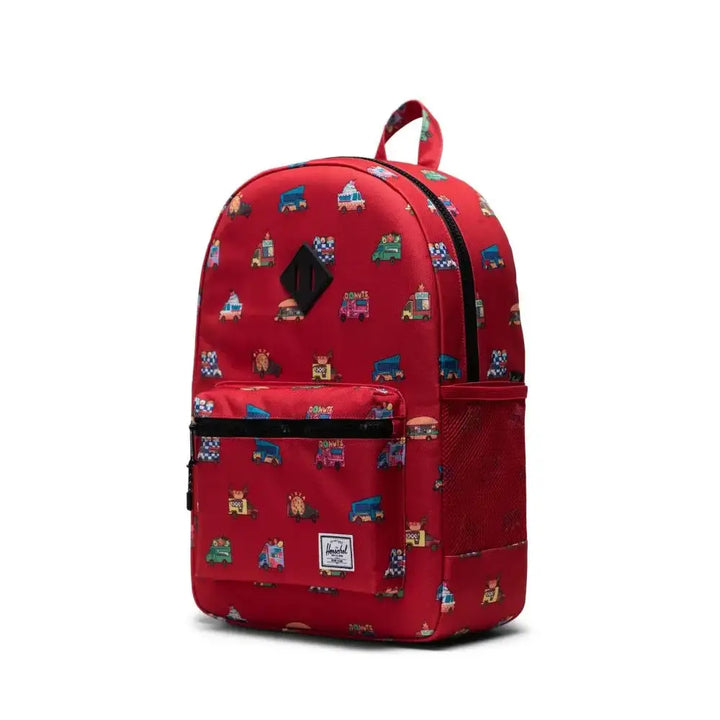 Herschel Heritage Youth XL Food Trucks Mars Red תיק גב לילדים הרשל הריטאג' פוד טארקס