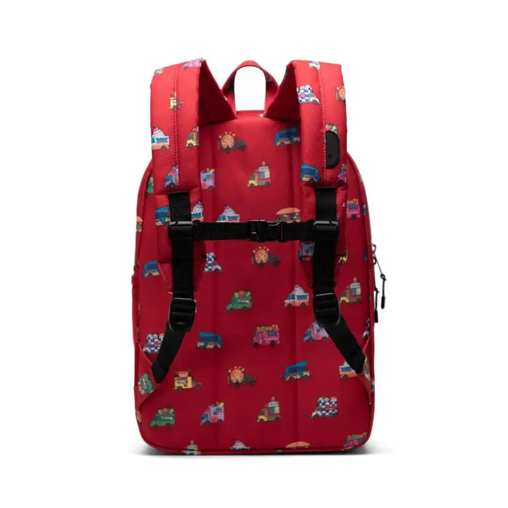 Herschel Heritage Youth XL Food Trucks Mars Red תיק גב לילדים הרשל הריטאג' פוד טארקס