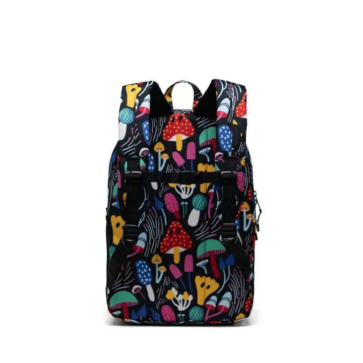 Herschel Heritage Youth XL Emperial Mashrooms Black תיק גב לילדים הרשל הריטאג' פטריות