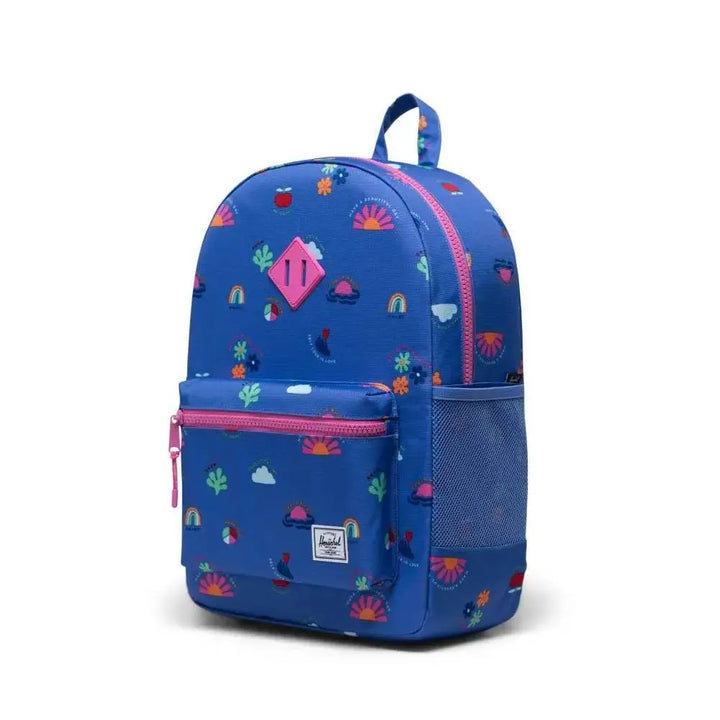 Herschel Heritage Youth XL Emperial Self Love Baja Blue תיק גב לילדים הרשל הריטאג' צבעוני