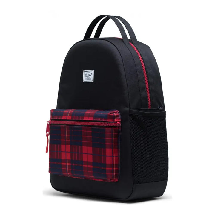 Herschel Nova Youth Black/Winter Played תיק גב הרשל נובה יות' שחור-אדום משובץ