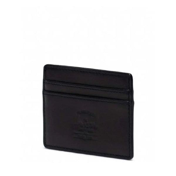 Herschel Charlie Black Leather Wallet ארנק עור הרשל שחור