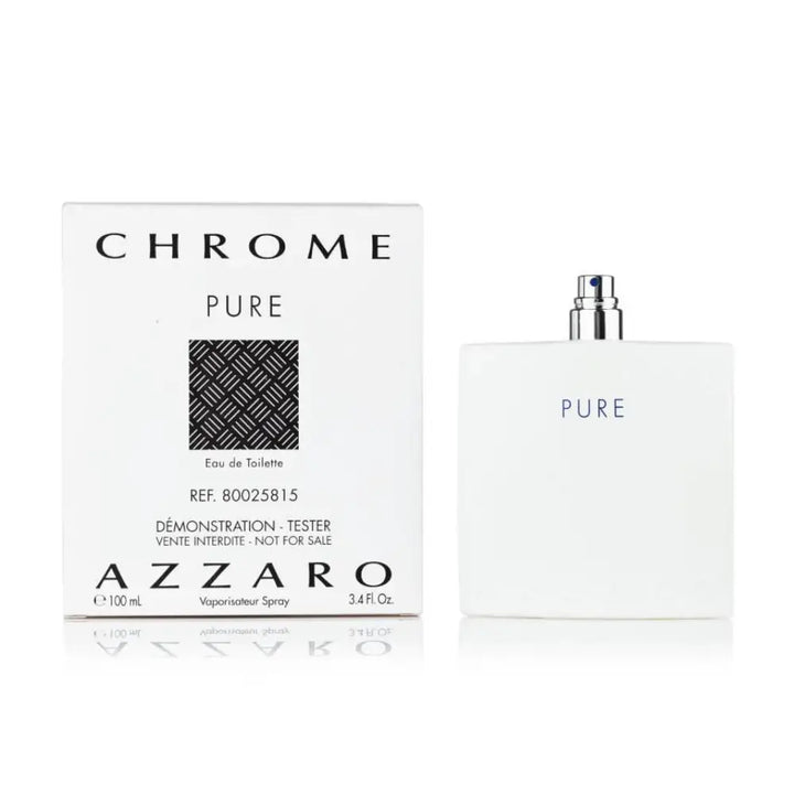 Azzaro Chrome Pure EDT 100ml בושם טסטר לגבר