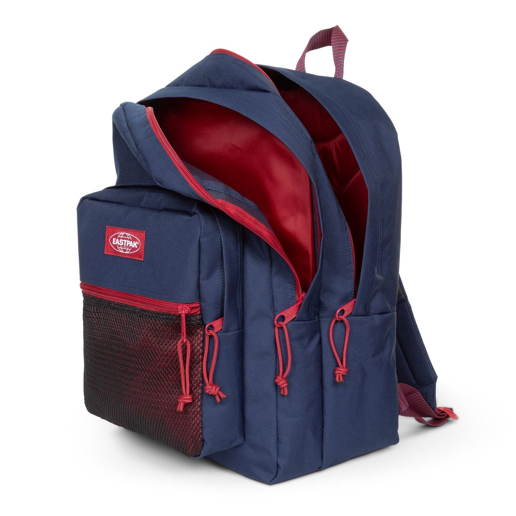 Eastpak Pinnacle Kontrast Stripe Navy תיק גב איסטפק כחול אדום