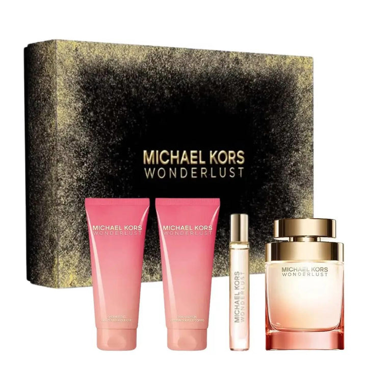 Michael Kors Wonderlust Body Lotion 100ml+EDP 100ml+10ml מארז מבושם לאישה