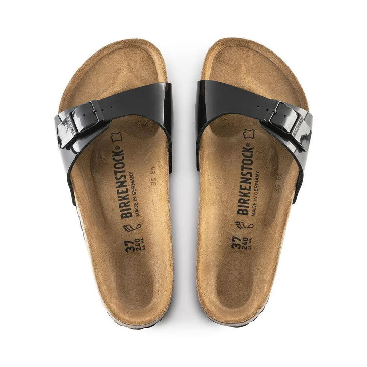 Birkenstock Madrid BS | כפכפי בירקנשטוק מדריד | שחור מבריק