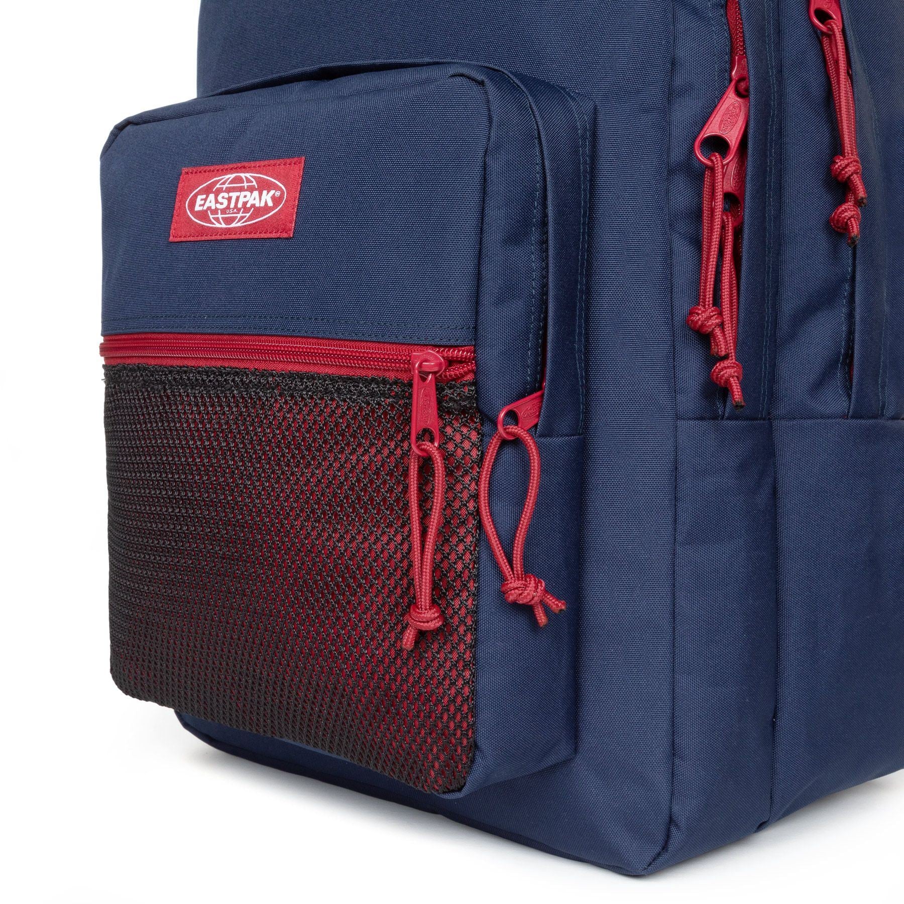 Eastpak Pinnacle Kontrast Stripe Navy תיק גב איסטפק כחול אדום