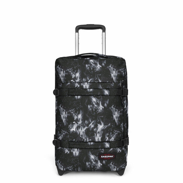 Eastpak Transit'r S Flame Dark מזוודת טרולי איסטפק שחור לבן