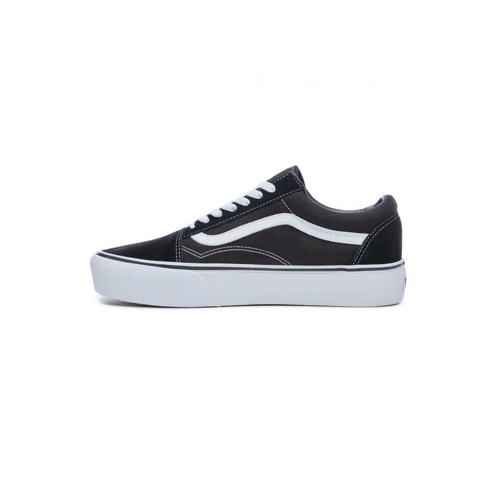 Vans Old Skool Platform נעלי ואנס פלטפורמה שחור לבן לאישה