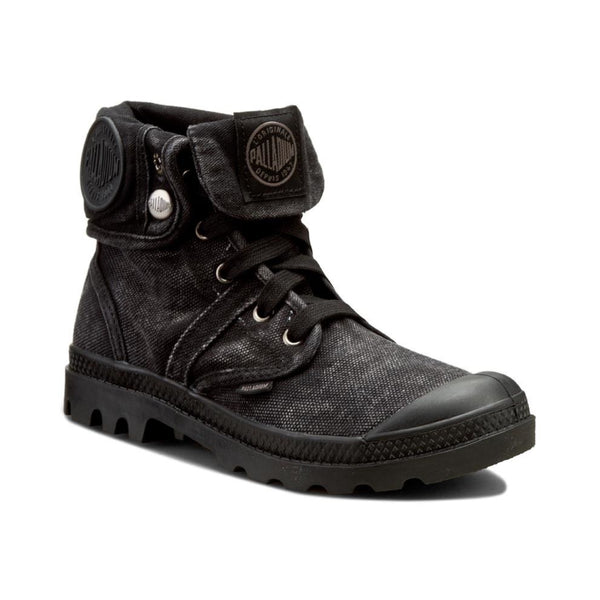 Palladium Pallabrouse Baggy נעלי פלדיום עם קיפול לגבר שחור מטאלי