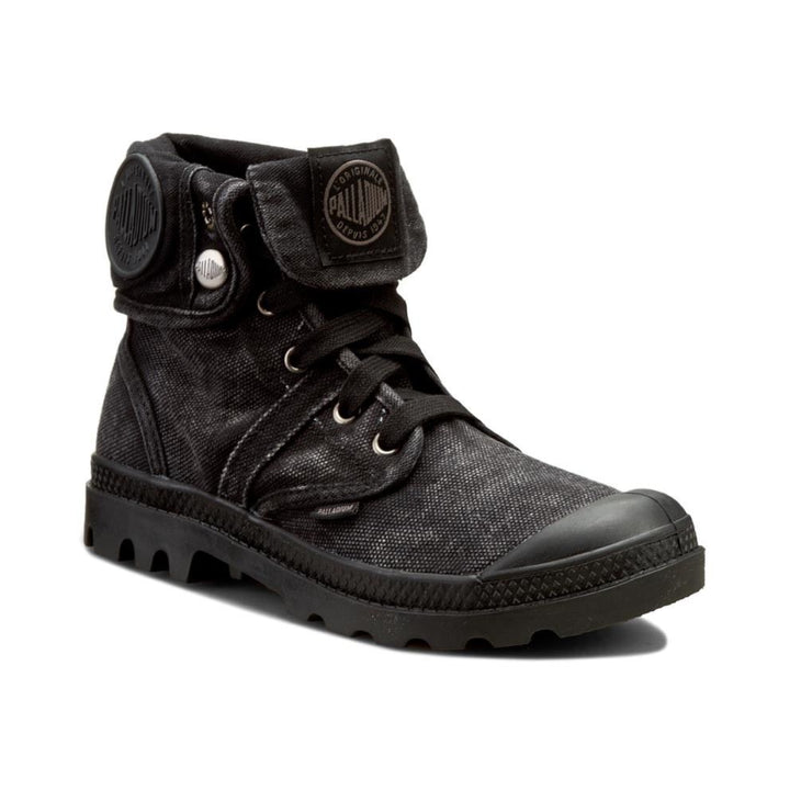 Palladium Pallabrouse Baggy נעלי פלדיום עם קיפול לגבר שחור מטאלי