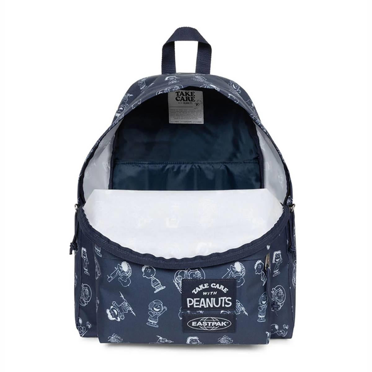 Eastpak Day Pak'r Peanuts Navy תיק גב איסטפק כחול פינאטס למחשב נייד