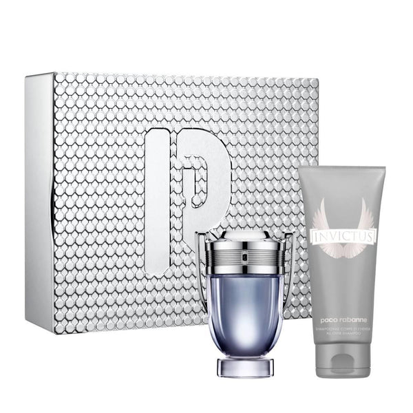 Paco Rabanne Invictus Set 100ml Eau de Toilette+100ml Shower Gel מארז מבושם לגבר