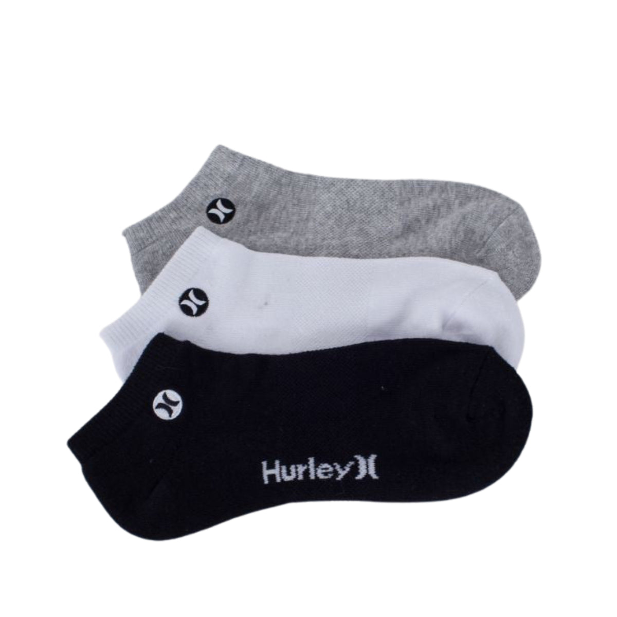 Hurley H2O Dri Low Cut מארז גרבי הארלי בשלושה צבעים