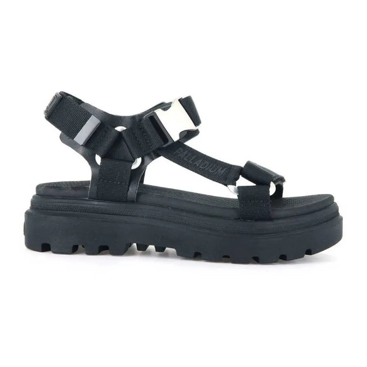 Palladium Pallacruise Strap סנדלי פלטפורמה לאישה צבע שחור