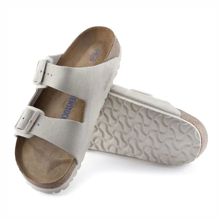 Birkenstock Arizona BS כפכפי בירקנשטוק לאישה זמש אפור