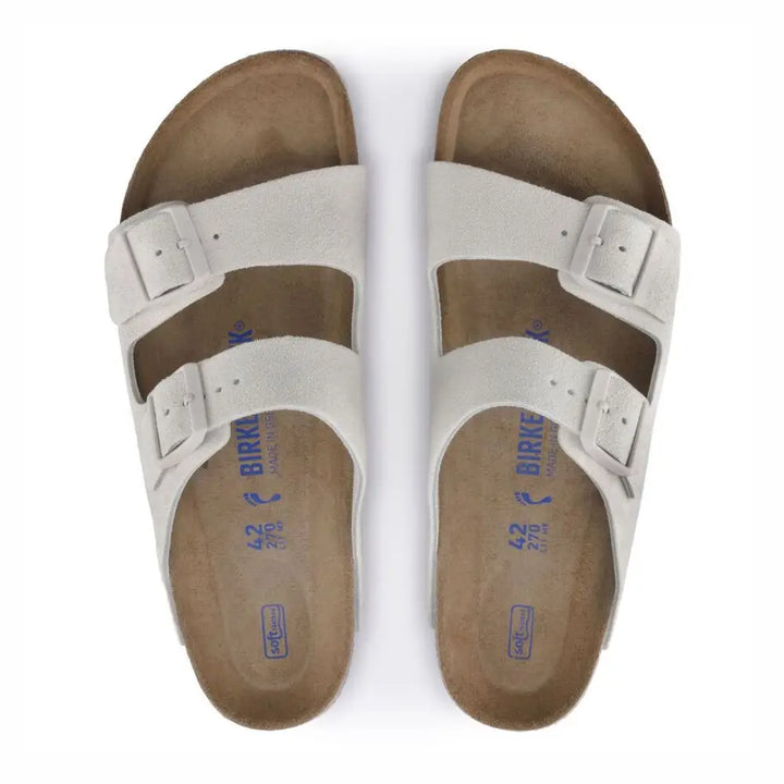 Birkenstock Arizona BS כפכפי בירקנשטוק לאישה זמש אפור