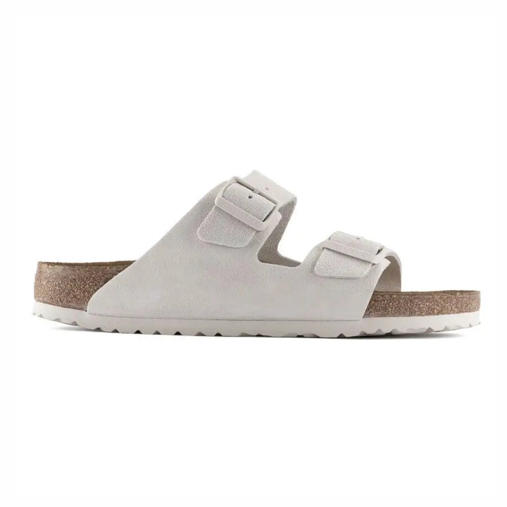 Birkenstock Arizona BS כפכפי בירקנשטוק לאישה זמש אפור