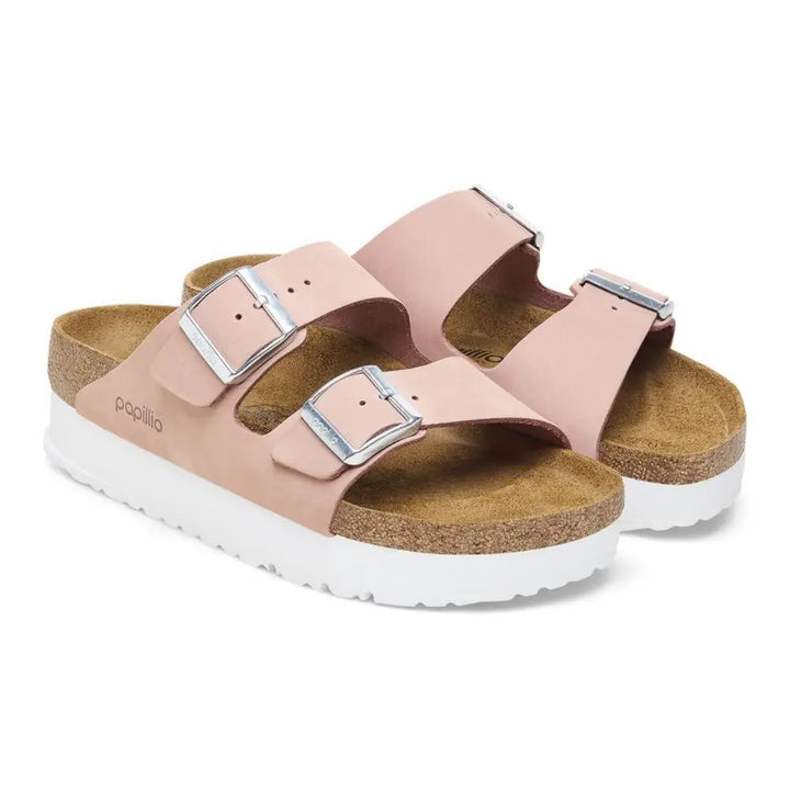 Birkenstock Arizona Papillio Flex Platform כפכפי בירקנשטוק ורודות לנשים בשיתוף פעולה עם פפיליו