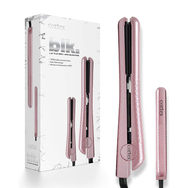 Cortex International blk. 1.25" Flat Iron + Mini Flat Iron מחליק שיער