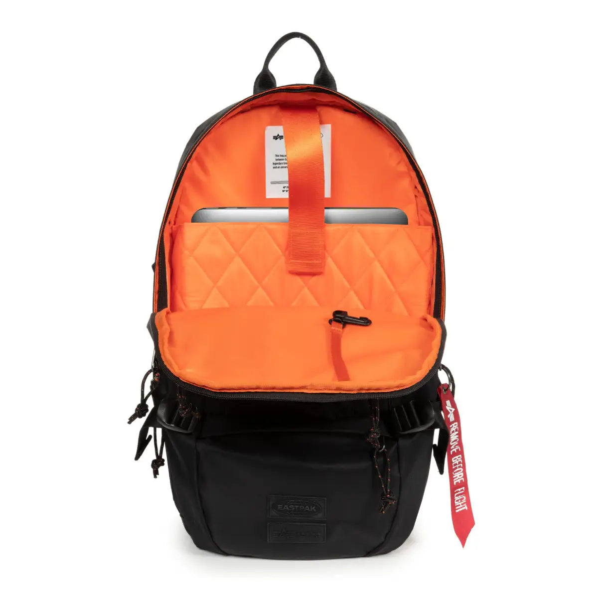 Eastpak x Alpha Industries Floid Alpha Dark תיק גב למחשב נייד שחור