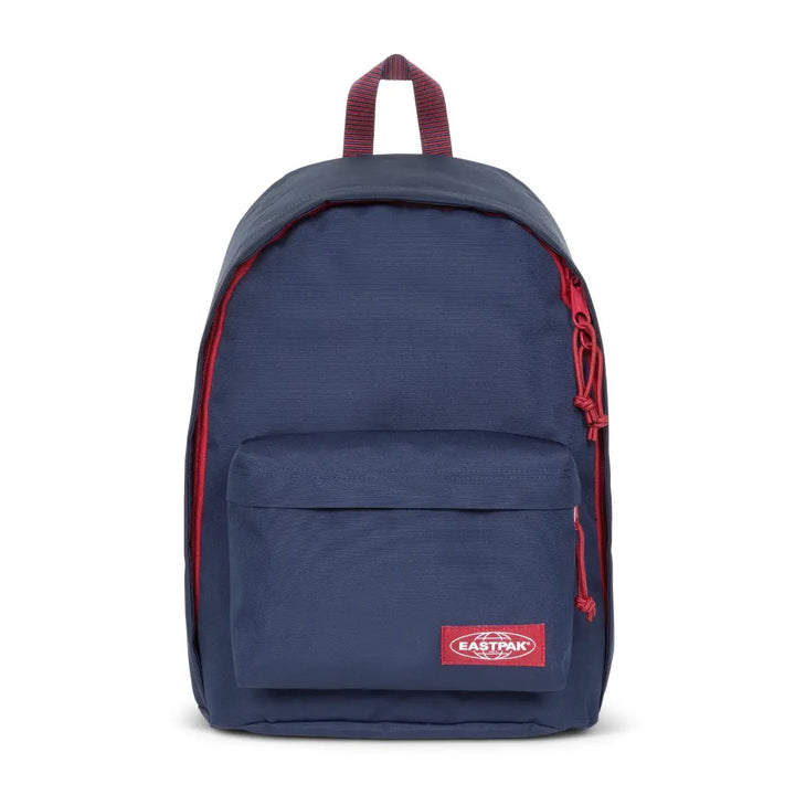 Eastpak Out of Office Kontrast Stripe Navy תיק גב איסטפק כחול אדום למחשב נייד