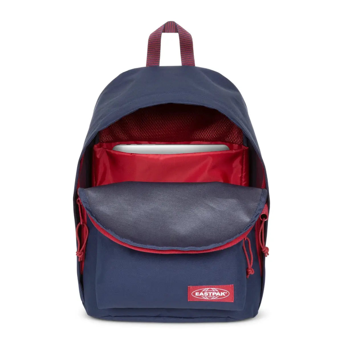 Eastpak Out of Office Kontrast Stripe Navy תיק גב איסטפק כחול אדום למחשב נייד