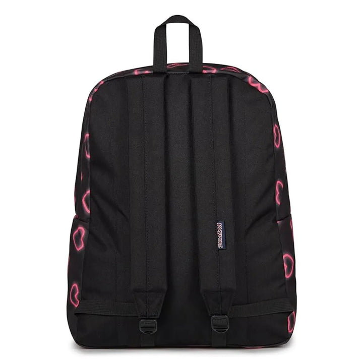 Jansport Superbreak One תיק גב ג'נספורט שחור לבבות