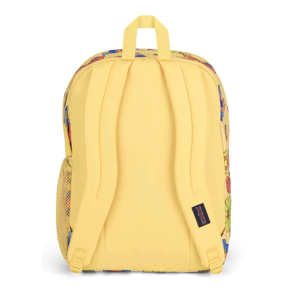 Jansport Big Student תיק גב ג'נספורט ללפטופ צהוב פרחוני