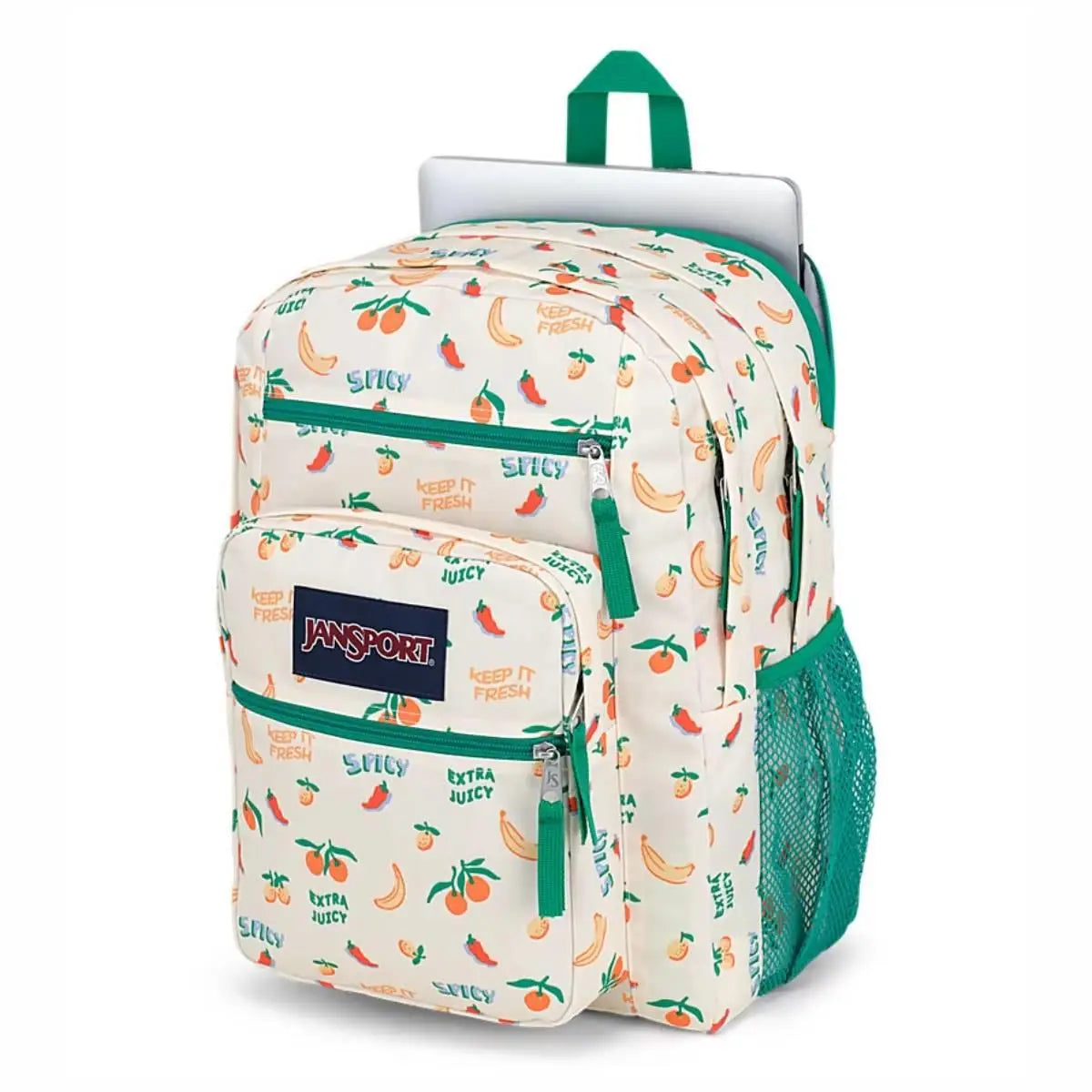 Jansport Big Student Five A Day Cream תיק גב ג'נספורט ללפטופ 15"