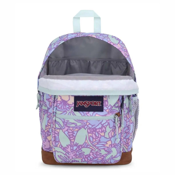 Jansport Cool Student תיק גב ג'נספורט ללפטופ סגול לילך פרחוני