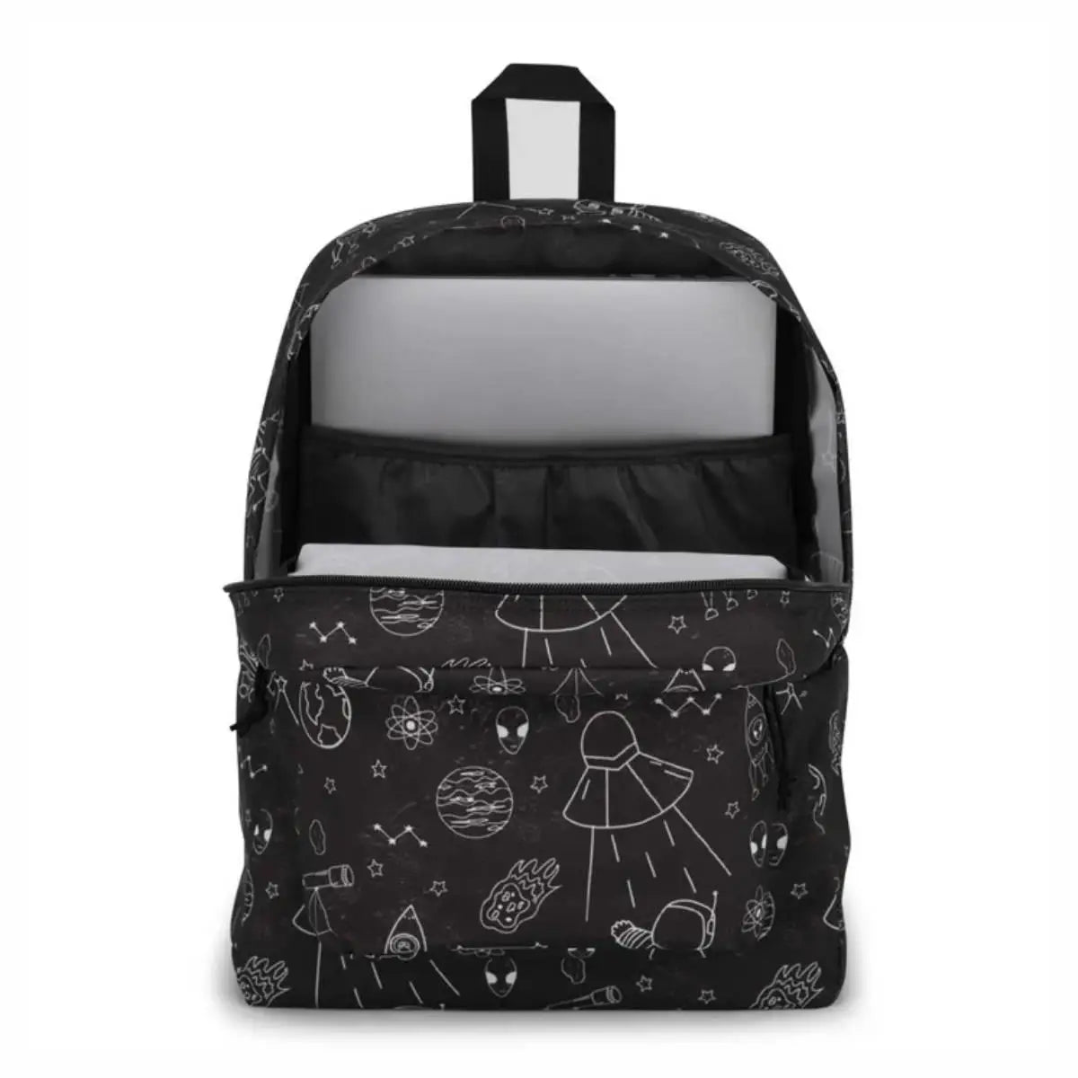 Jansport Superbreak Plus תיק גב ג'נספורט ללפטופ שחור חלל