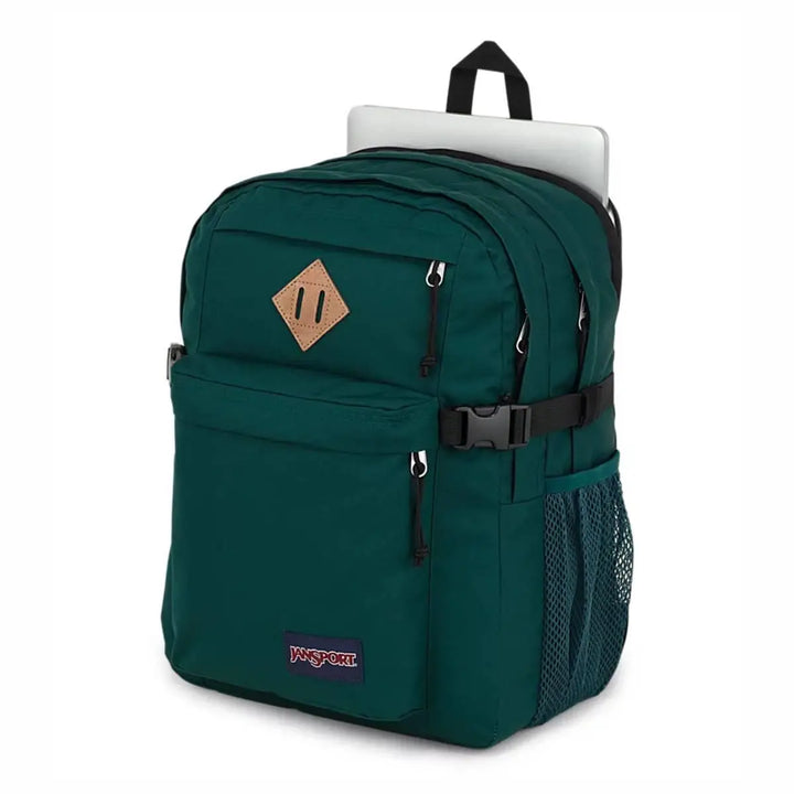 Jansport Main Campus תיק גב ג'נספורט ללפטופ ירוק כהה