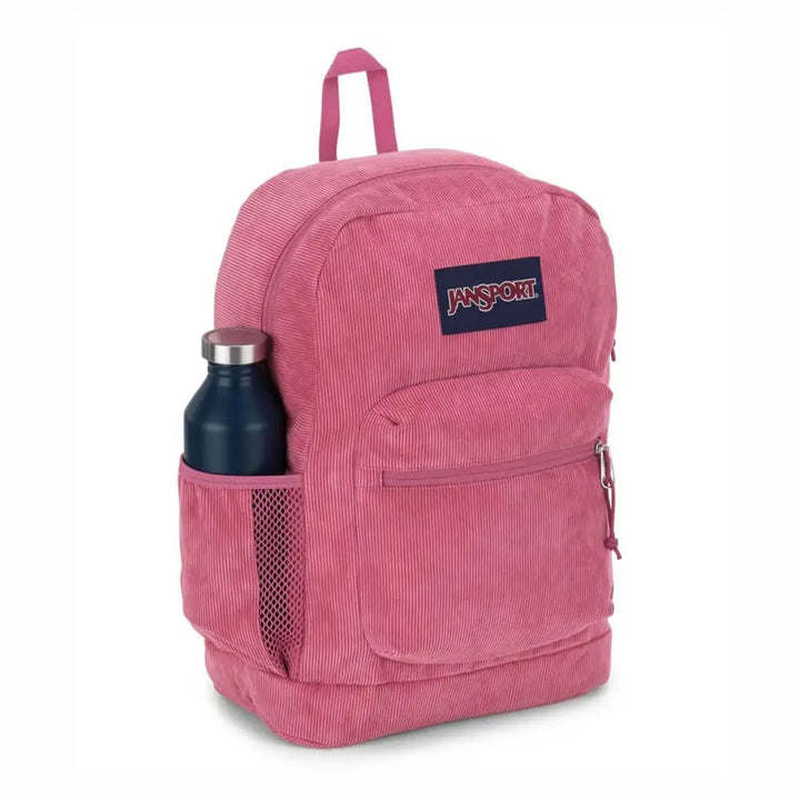 Jansport Cross Town Plus Remix תיק גב ג'נספורט ללפטופ קורדרוי-ורוד