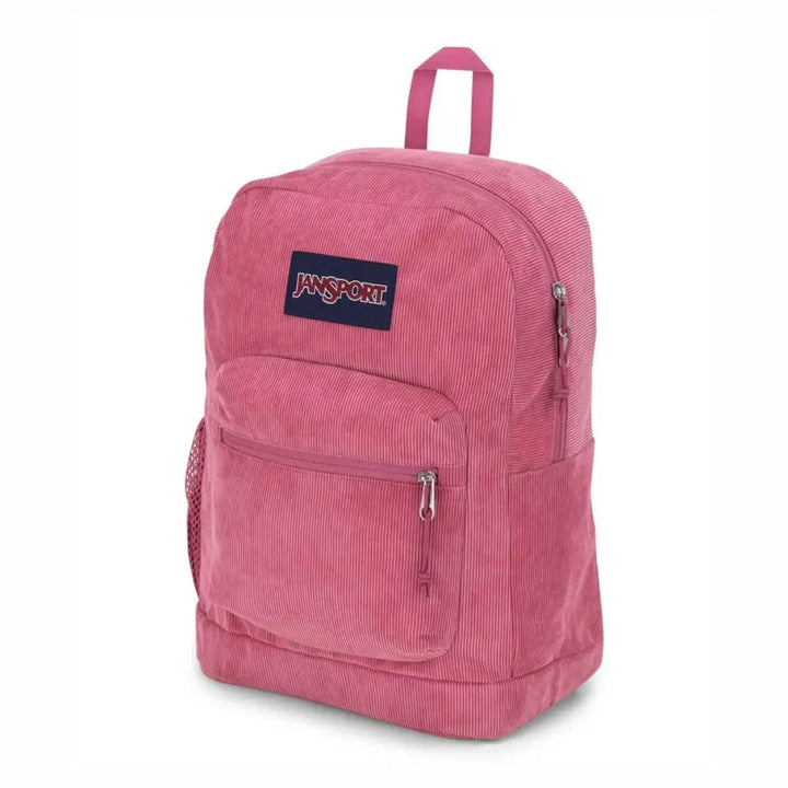 Jansport Cross Town Plus Remix תיק גב ג'נספורט ללפטופ קורדרוי-ורוד