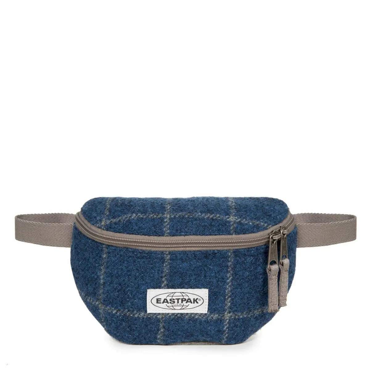 Eastpak Springer Harris Tweed Square Blue פאוץ' איסטפק מצמר כחול