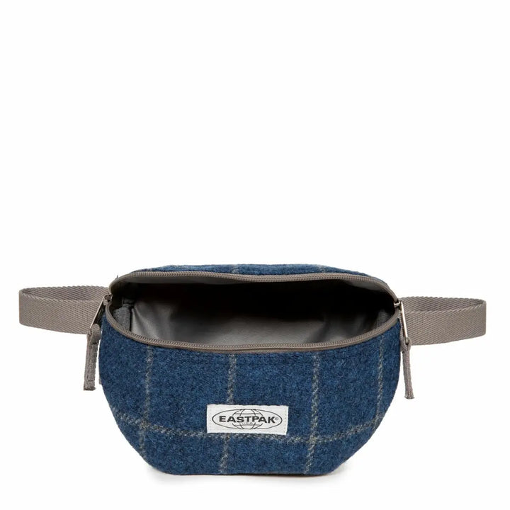 Eastpak Springer Harris Tweed Square Blue פאוץ' איסטפק מצמר כחול