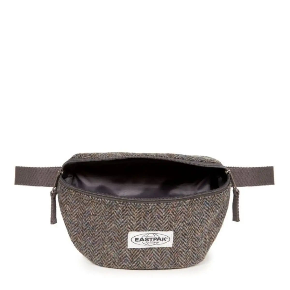 Eastpak Springer Harris Tweed Herringbone S פאוץ' איסטפק מצמר חום