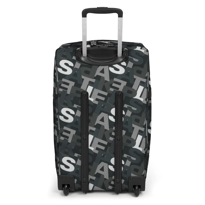 Eastpak Tranverz L | מזוודה גדולה הדפס אותיות  בגווני אפור