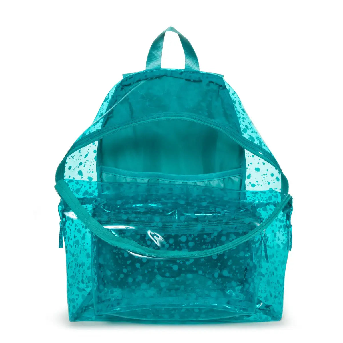 Eastpak Padded Pak'r Splash Lagoon תיק גב איסטפק כחול שקוף למחשב נייד