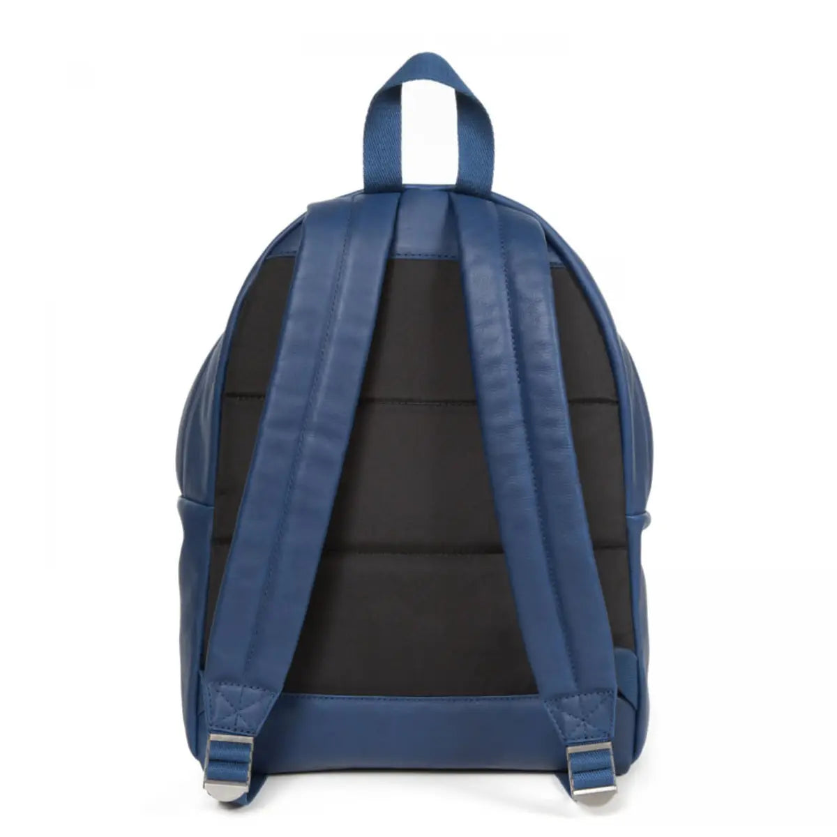 Eastpak Padded Pak'r Navy Leather תיק גב איסטפק למחשב נייד מעור כחול